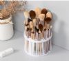 plastic makeup brush or eyebrow pencil storage bucket holder